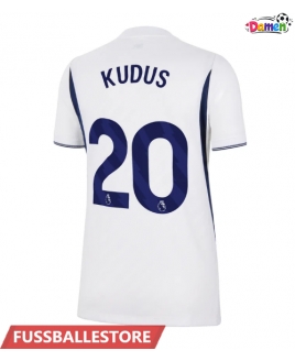 Günstige Tottenham Hotspur Mohammed Kudus #20 Heimtrikot Damen 2026-27 Kurzarm